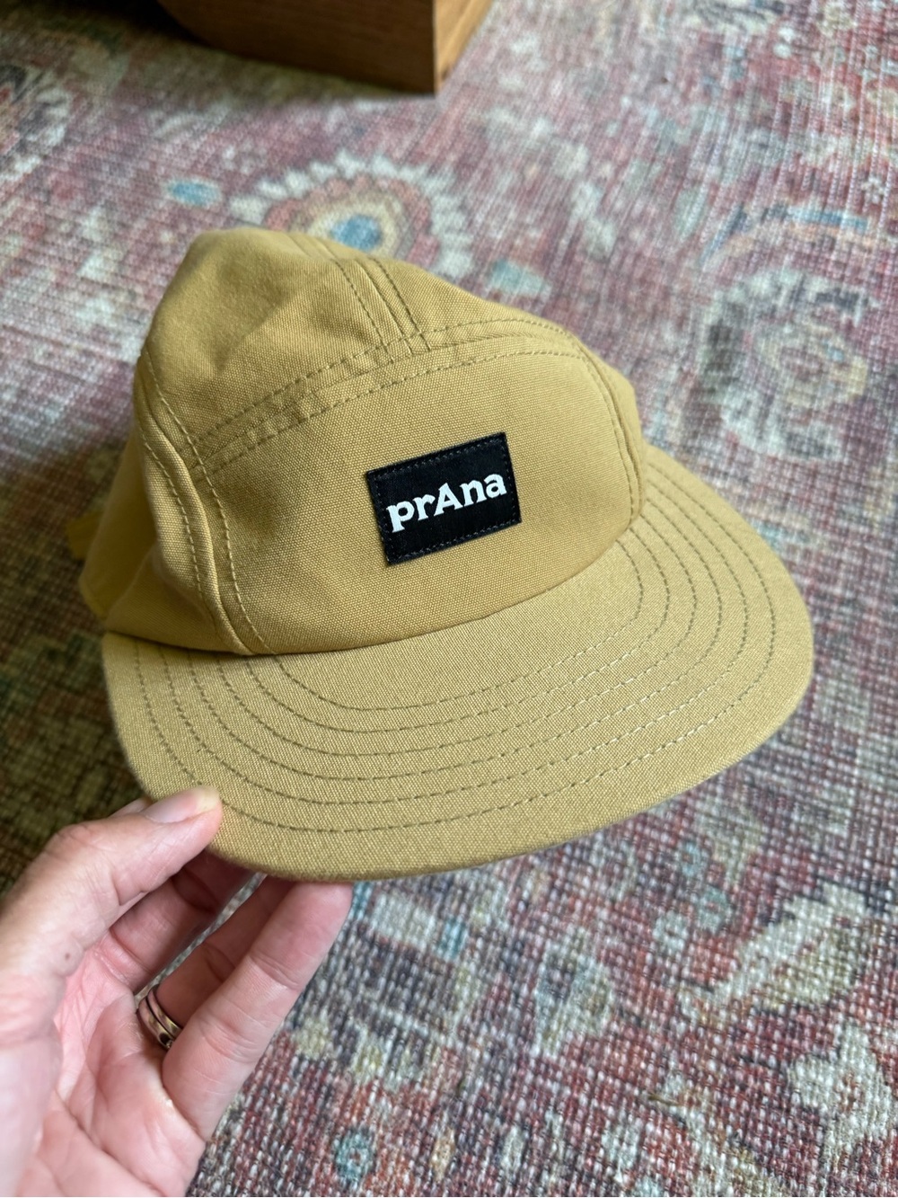prAna Foothills Flat Brim cap khaki color